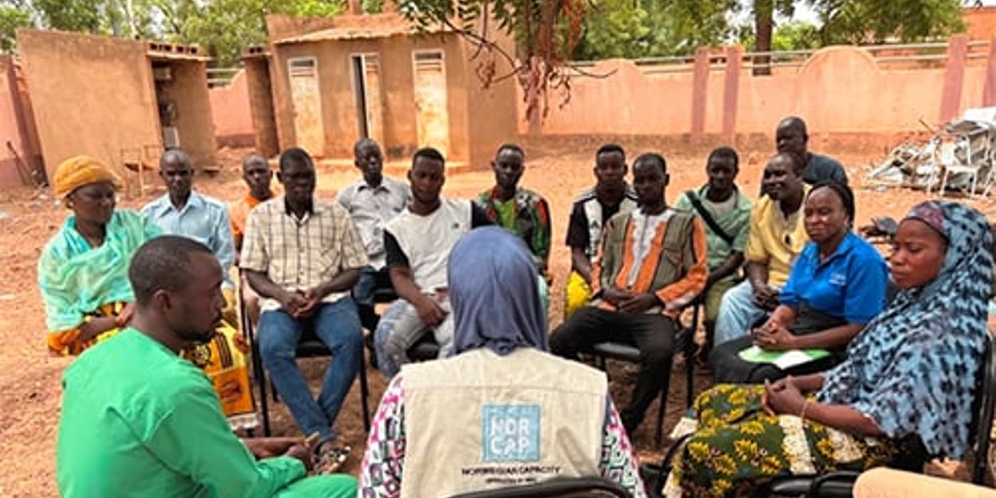 Front page of the report "Climate information services end-user assessment" from Burkina Faso.