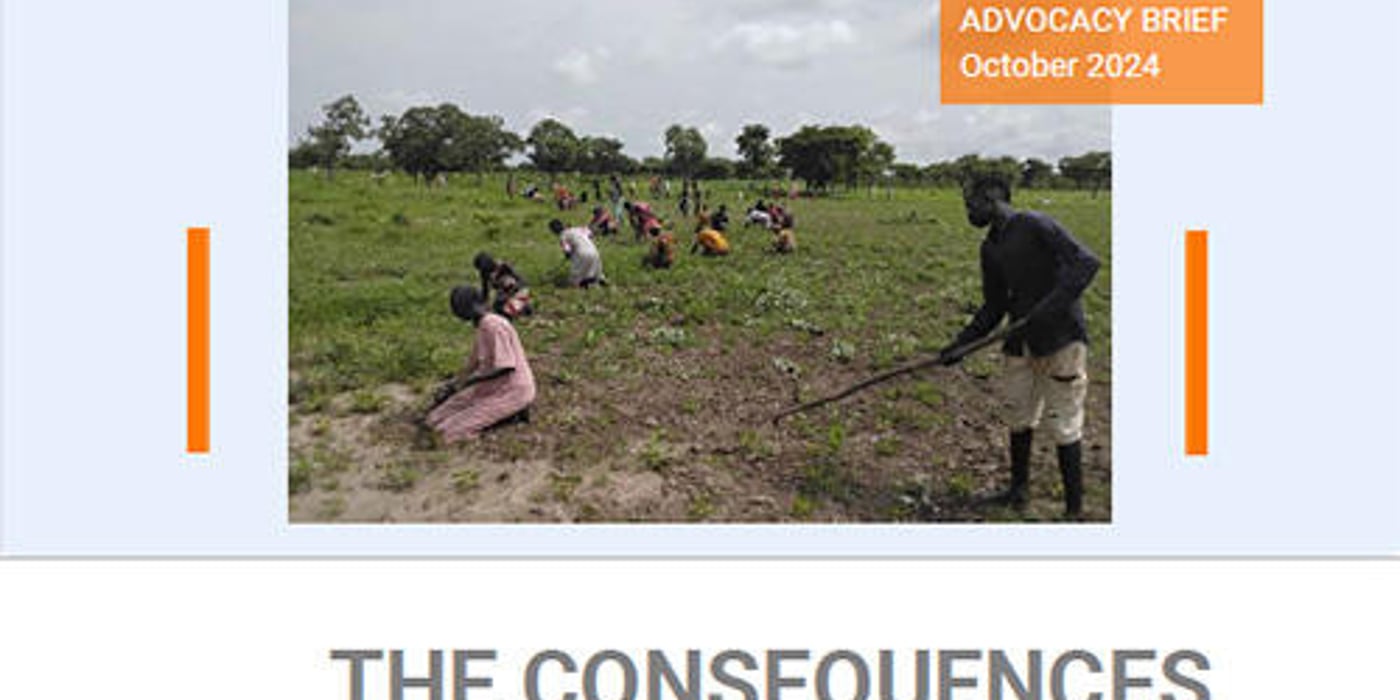 The briefing note "The consequences of inaction - Housing, land and property i South Sudan".