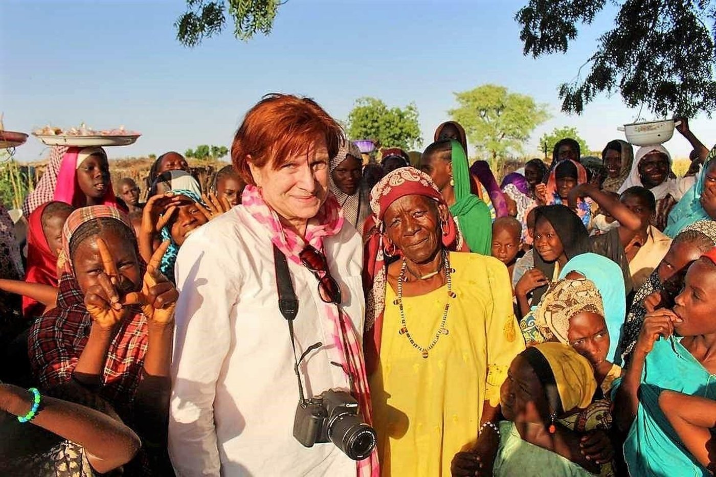Virginia M. Moncrieff working as a Communications Officer with FAO in Maiduguri, Nigeria. (Photo: FAO)