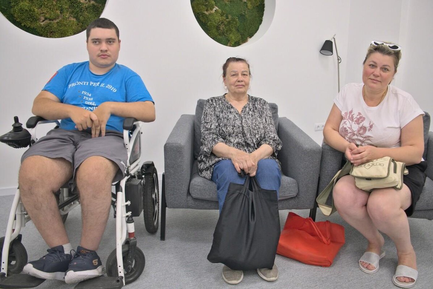 From left to right: Ilia with his grandmother and his mother, Victoria, in Lublin, Poland.