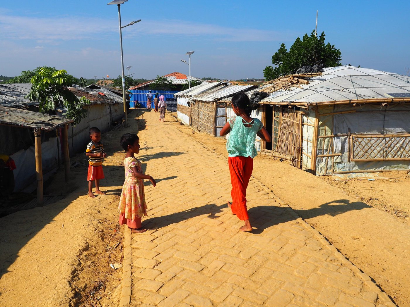 Children playing in the Kutapalong camp in Cox's Bazar. Approximately 900.000 Rohingya are trying to make a new life here after fleeing the violence in Myanmar. (Photo: NORCAP/Ida Sem Fossvik)