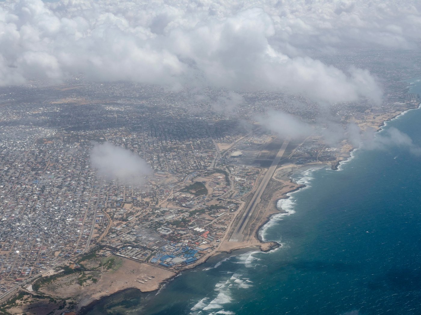 Air photo of Mogadishu. Photo: Ingrid Prestetun/NRC