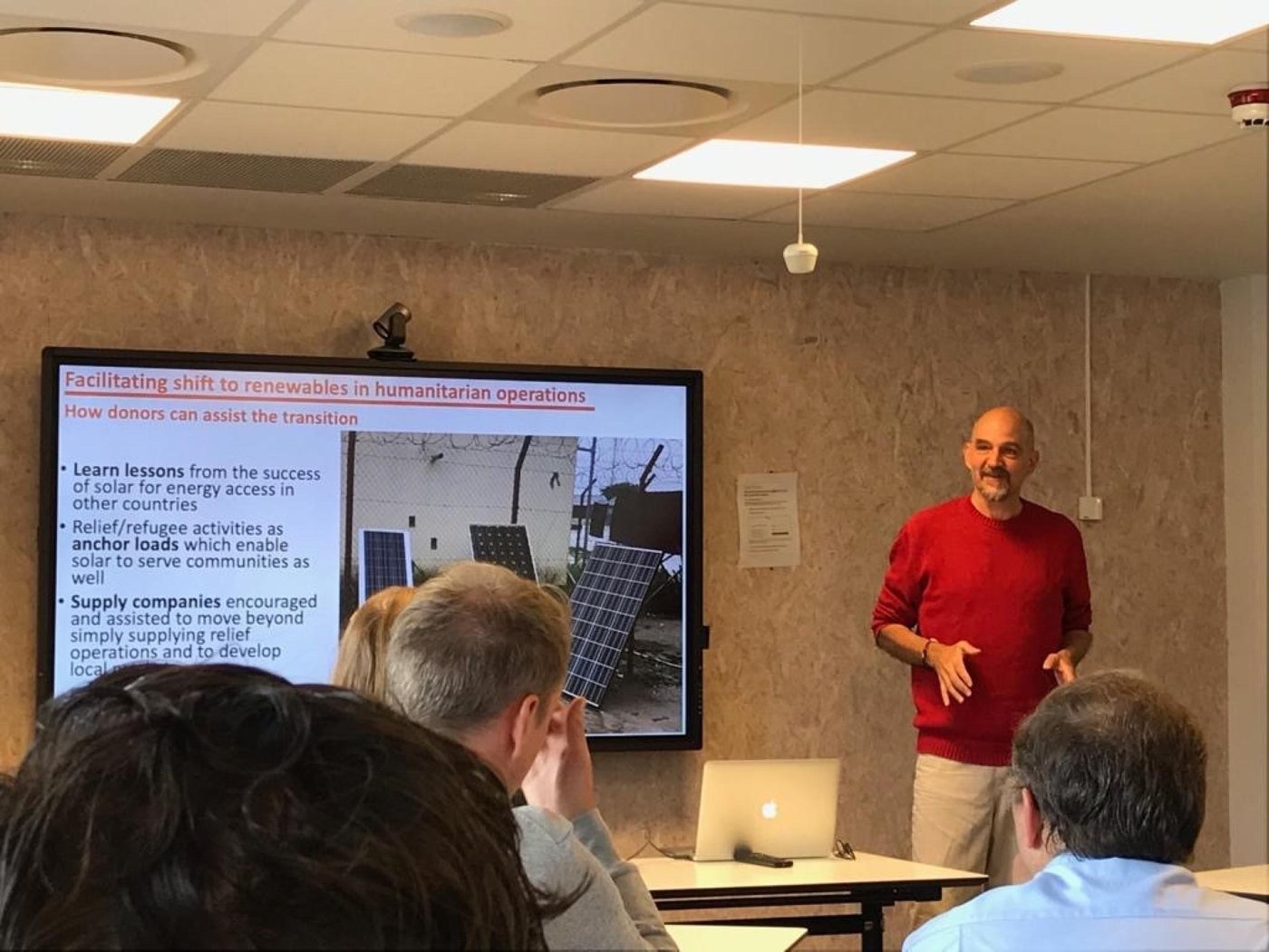 NORCAP solar energy expert Mark Hankins explains how humanitarian operations can benefit from renewable energy.
