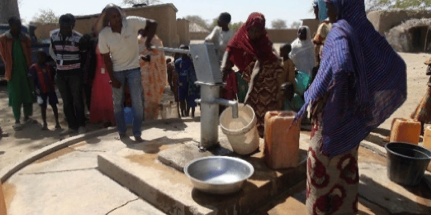 Rehabilitated borehole in Bomboyo. Photo: NRC