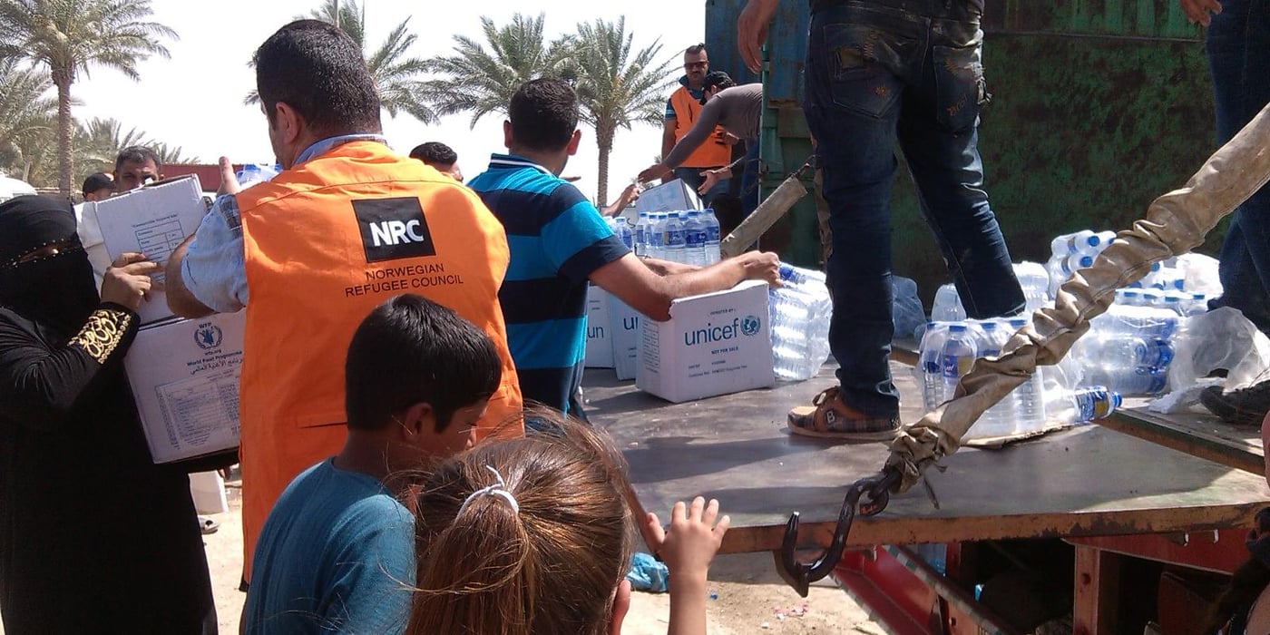 Photos from NRC's distribution to IDP's from Anbar, Iraq, 20th May 2015 Photo: NRC / Diana Tonea