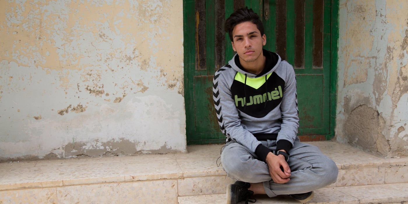 I am Mahmoud Mohamed and I am 17 years old.
I have been in Jordan for around six years, since 2012.
I used to live in Eastern Ghouta, in Hateet Al Jerash.
In terms of education, I missed it because of the war and the situation here.
As a refugee I can’t study because of financial issues. I have to work instead of studying.
Studying is essential, and I am deprived of it.
Photo: Leen Qashu'/NRC