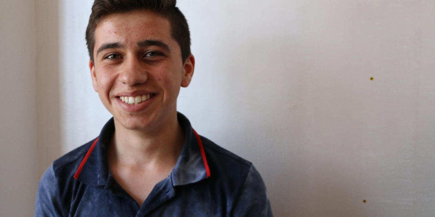 This is Karim (17). "I remember when I used to sleep happy and wake up happy everyday. If I was be bored I would visit my uncles, grandparents, cousins or friends. Here in Lebanon, I can barely go out since I am not able to renew my visa residency," says Karim.
Photo: Racha El Daoi/NRC