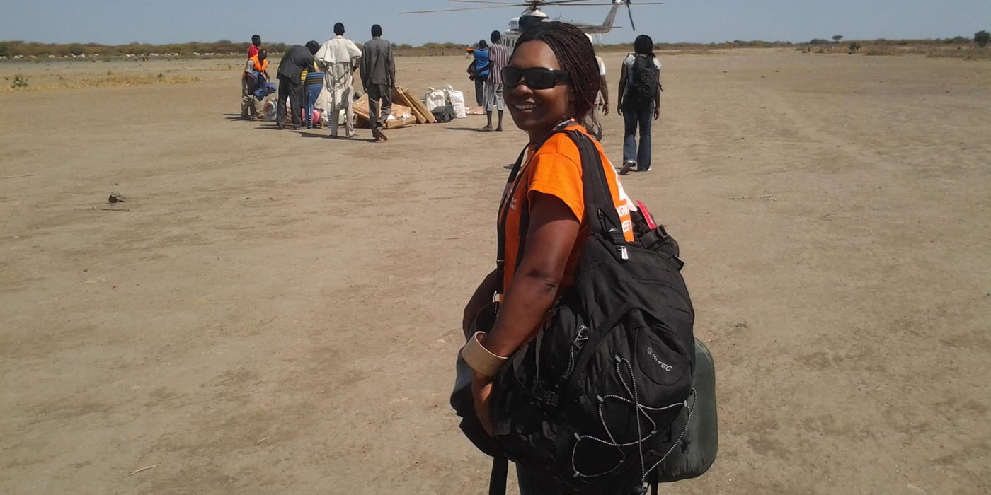 Text for picture:
“I used to work for WFP in my home country Zimbabwe. I worked with the drought response and I learned how much power there is in food.”
Text for picture:
“I don’t think too much about risk. If something will happen, it will happen. You cannot fool death. I don’t think too much about it.”
Text for picture:
“We see that even men are weak now. When we arrive with food, the men are not strong enough to help carry the bags” says Regina Gariwe, in the NRC Rapid Response Team (RRT)