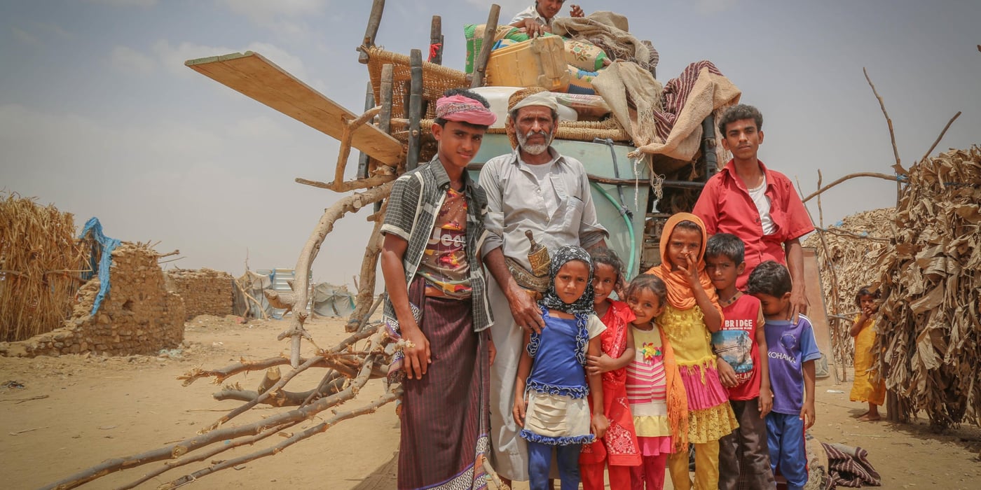March 2019, Ali Mohammed, 49 years old, and his family have arrived from Kushar, Hajjah northern Yemen after the conflict escalated in the area, the conflict also forced thousands of families to flee and many others are trapped, living off food stocked in their homes to survive.