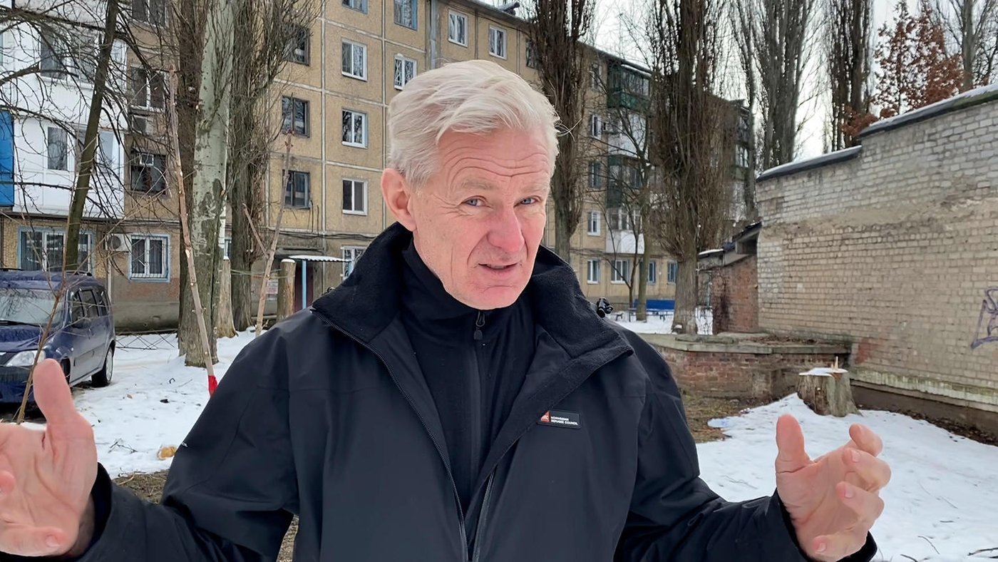 Jan Egeland in Ukraine.