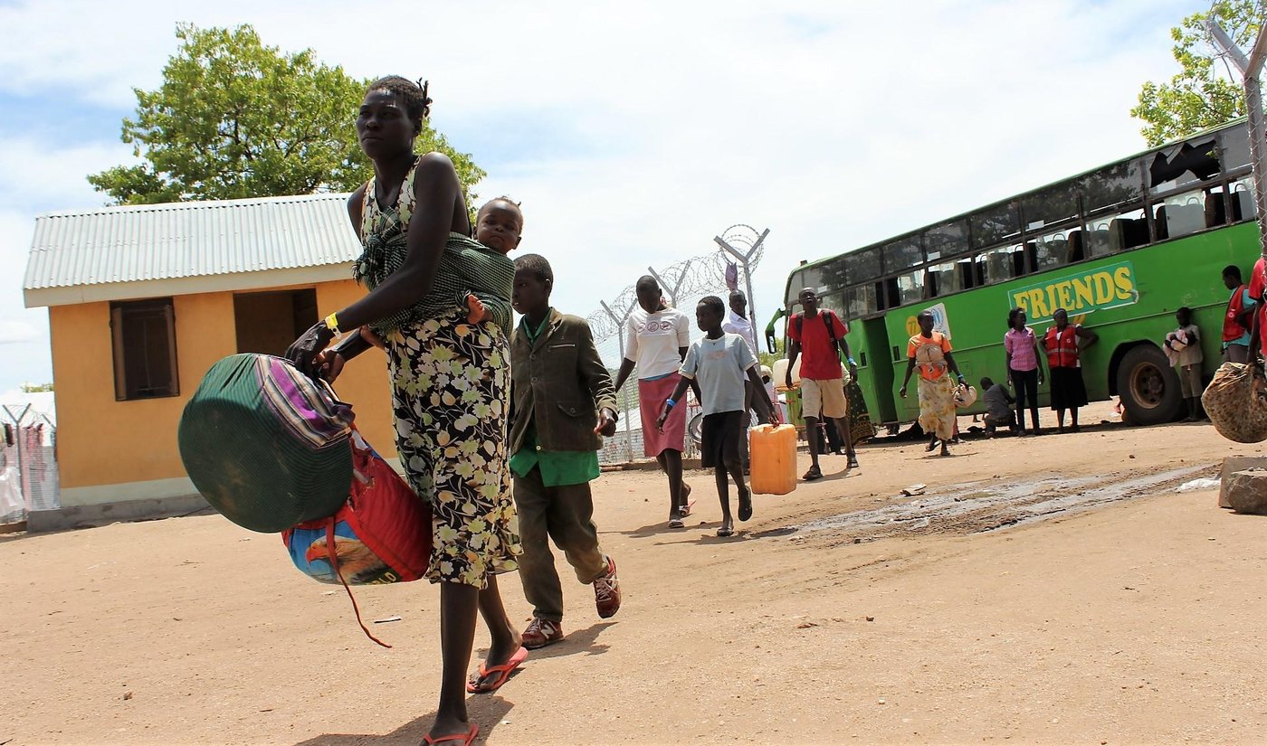 Refugees arrive at Imvepi reception and transit centre in northern Uganda. (Photo: NRC/Nashon Tado)