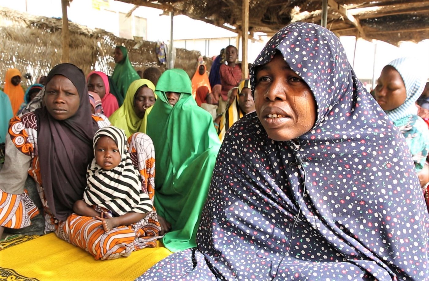“…[The armed men] might come in the night and do what they want and escape and the next day the army would also come into town and make us feel restless…This is the second time I have been displaced, after we left at first the security situation was calm and then we went back to village. The situation deteriorated again and we were forced to leave....During the day we spend the day under the sun, and in the night we spend it in the cold weather. We have no place to go to and we do not know anyone in this town.” Fatima, (real name withheld) a displaced woman in the displacement camp in Monguno..”  

Interview conducted on 12 March 2020 in Monguno.
Photo by Tom Peyre-Costa/NRC