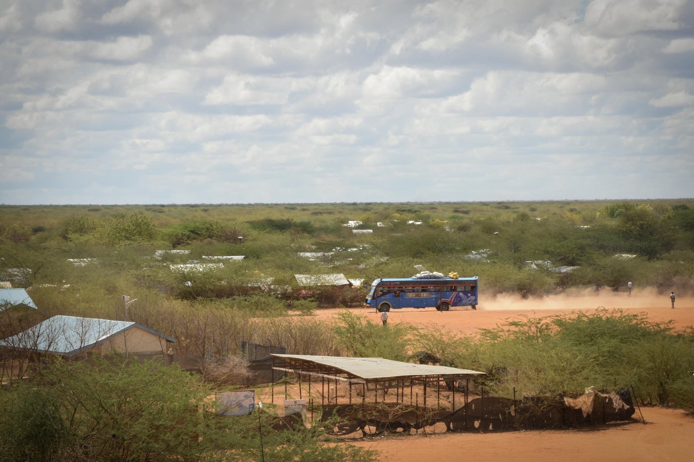 A bus ferrying passengers from Ifo camp in Dadaab to Garissa town