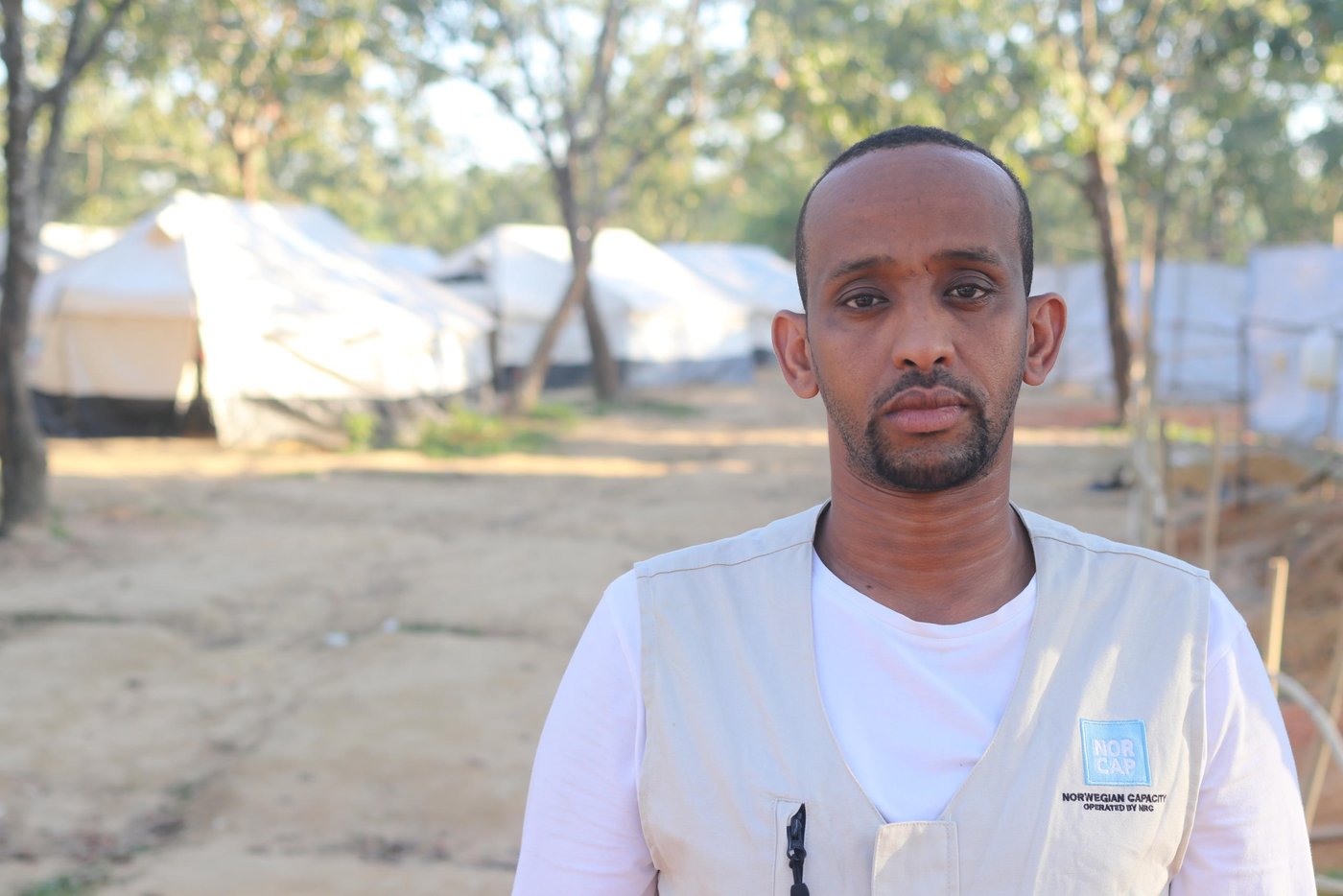 Abdifatah Ahmed, NORCAP Communications with communities expert. (Photo: Ingrid Prestetun/NRC) 2017.