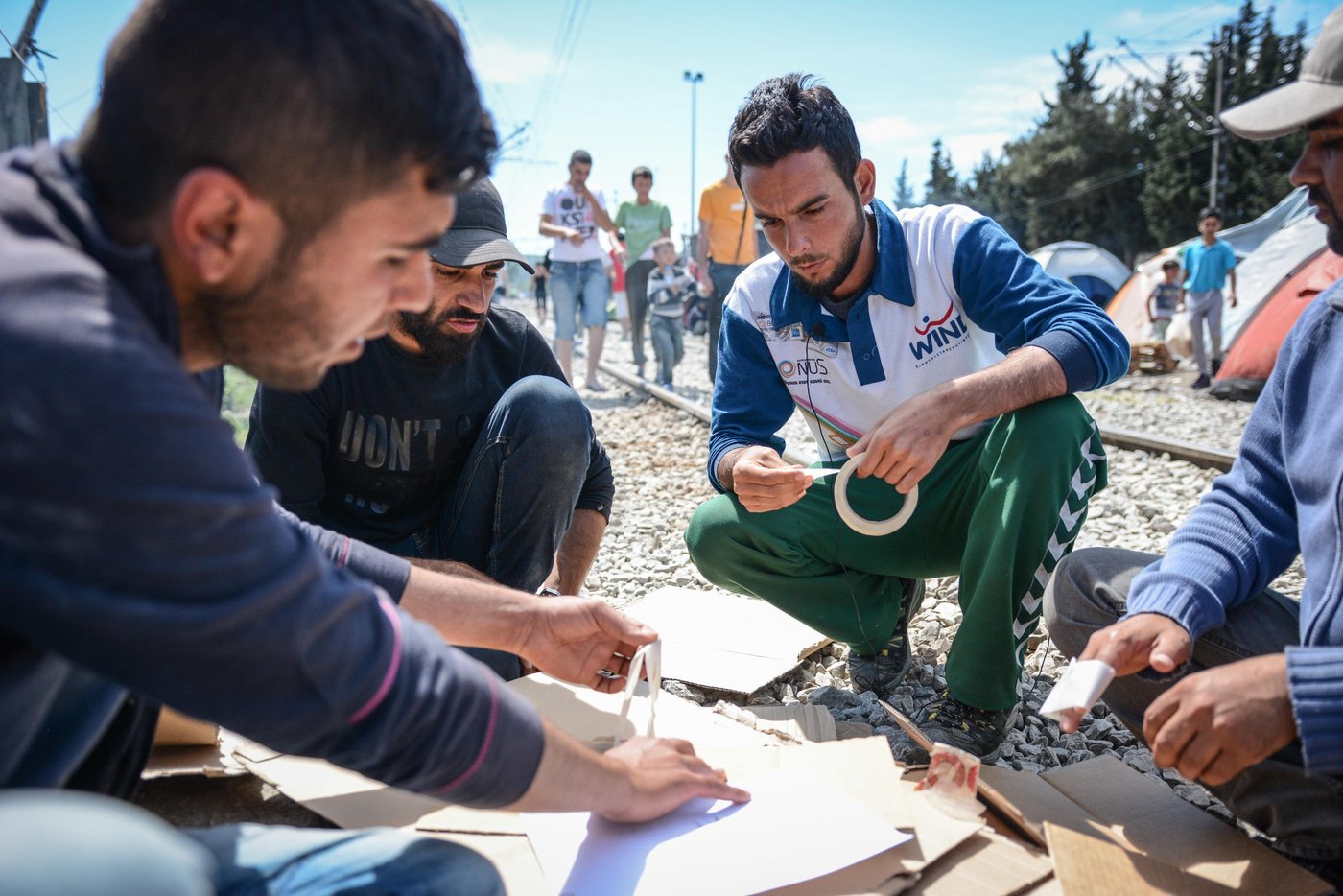 Mustafa has fled from Aleppo, and is currently at Idomeni in Greece. Photo: Tiril Skarstein, NRC
See also video interview.