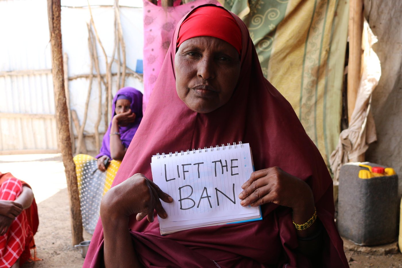 Kosar Halima Hussein (57) got her resettlement request approved in April 2015. She has done two medical tests successfully. Her case has been put on hold temporarily. She is worried because her medical result will expire in April 2017. She has heard about the 90 day ban imposed by the US president Donald Trump. She can already see that her medical result will have expired by the time the ban has expired. She appeals to the American president to lift the ban to enable her to complete her resettlement process.
Photo: NRC/Nashon Tado