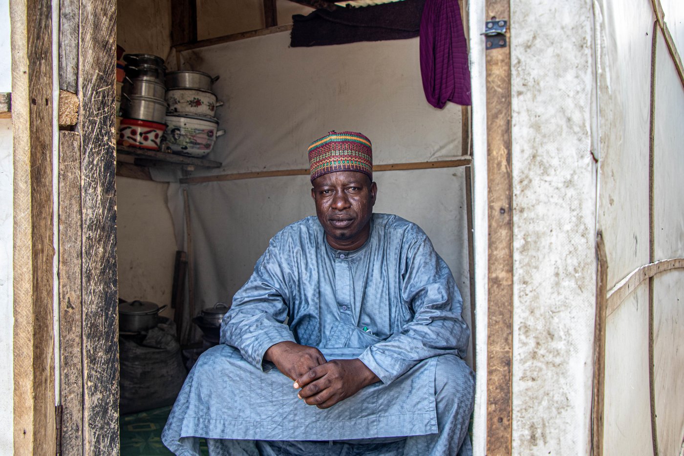 Bukar 45, was able to get birth certificates for all his children. The younger ones are now able to be registered in school.
Photo: Samuel Jegede/NRC