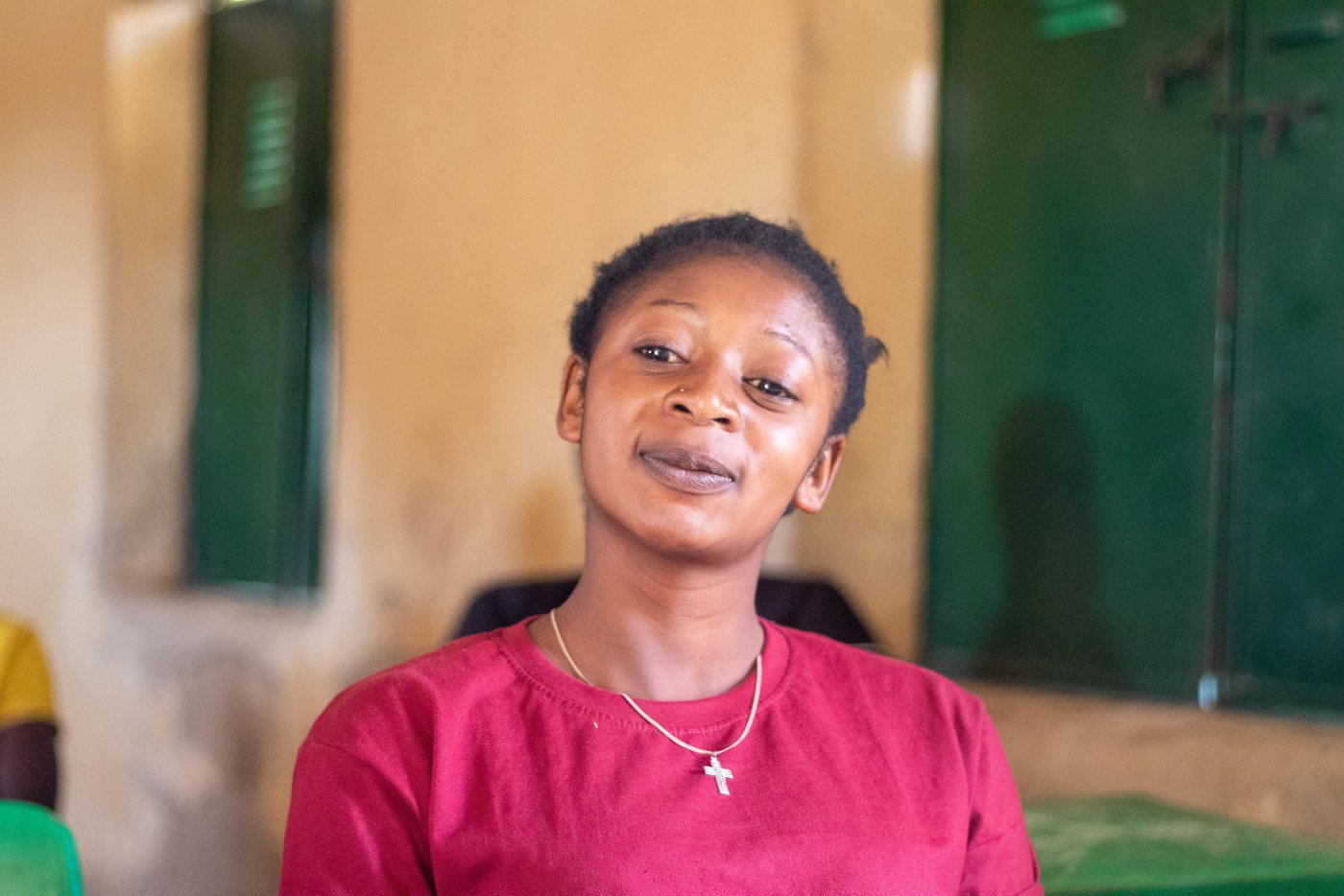 Christiana Paul, 20. She would be learning a vocational skill through this intervention.
Photo: Samuel Jegede/NRC
NRC Multisectoral Intervention in Plateau State