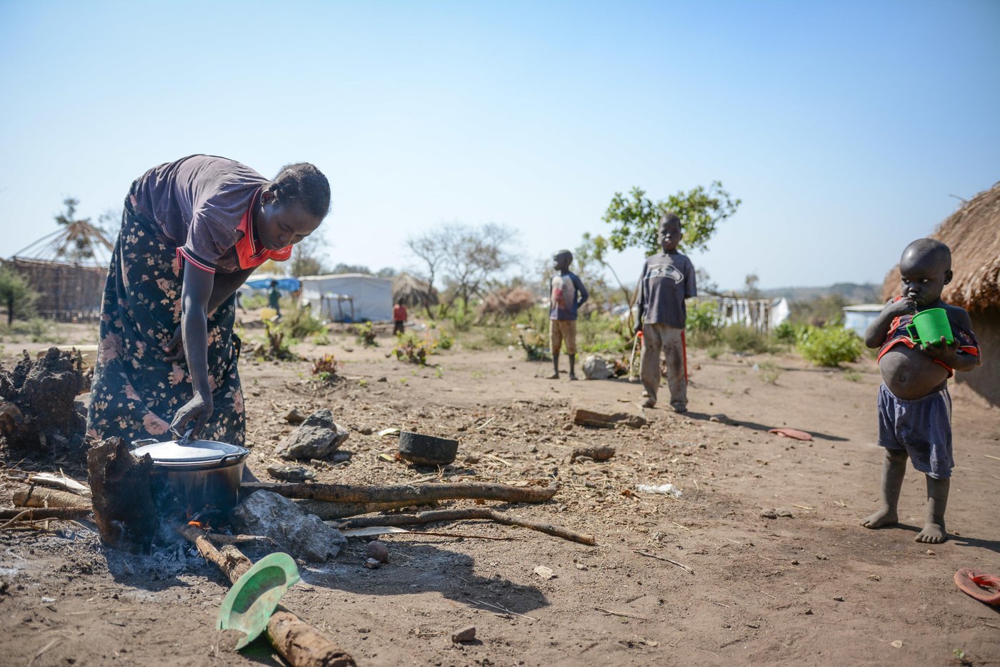 Protection concerns increased in South Sudan in 2016, and food security and livelihoods were severly weakened. Refugees in Bidibidi camp in northern Uganda. Photo: Tiril Skarstein/NRC