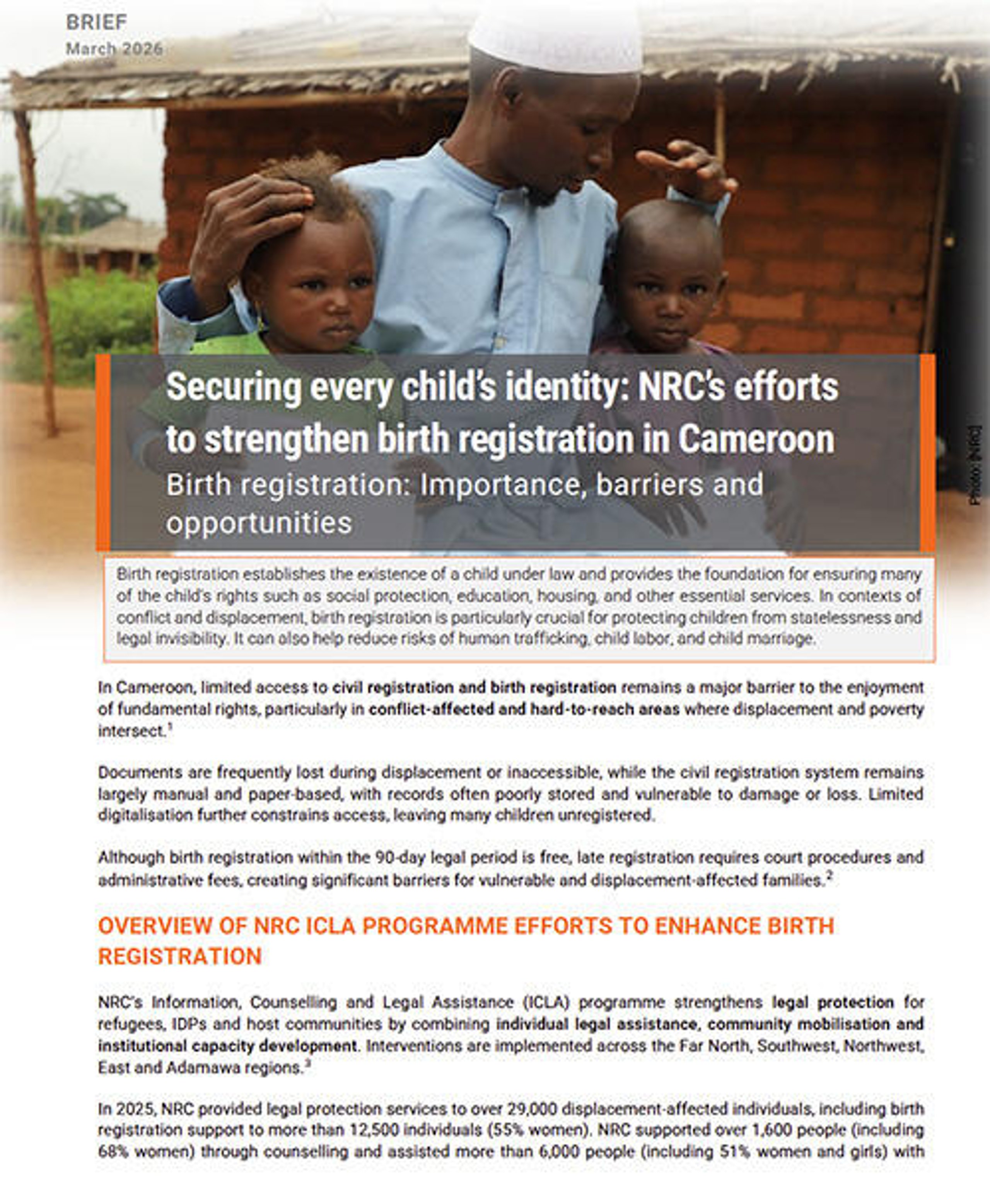 Securing every child’s identity: NRC’s efforts to strengthen birth ...