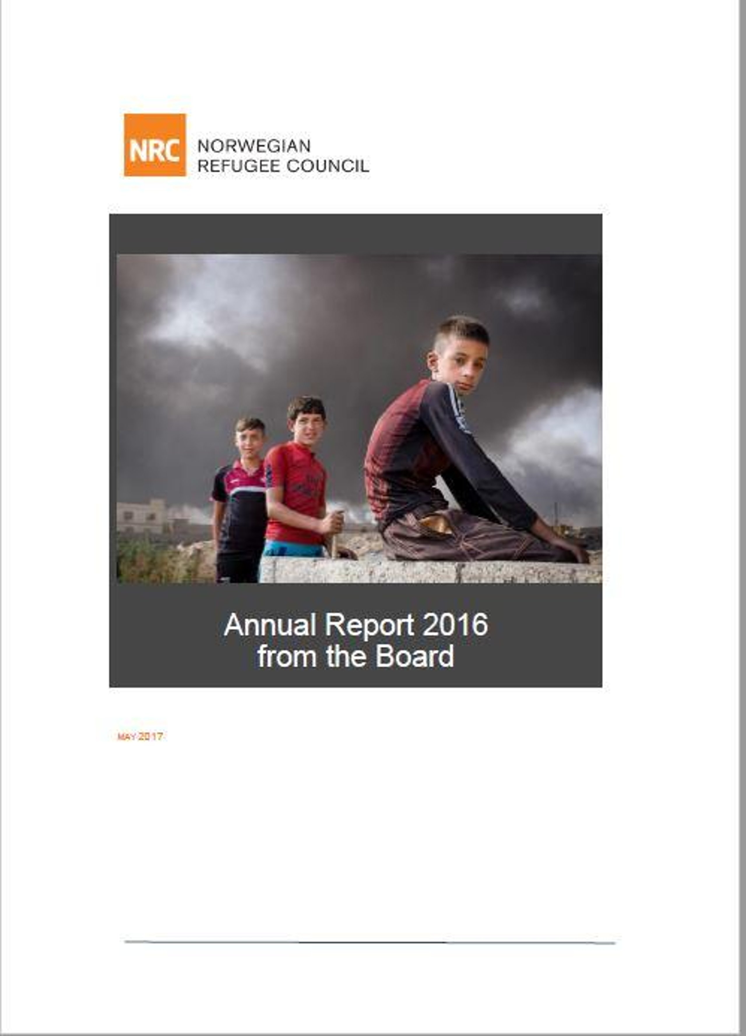 NRC Annual Report from the Board 2016 | NRC