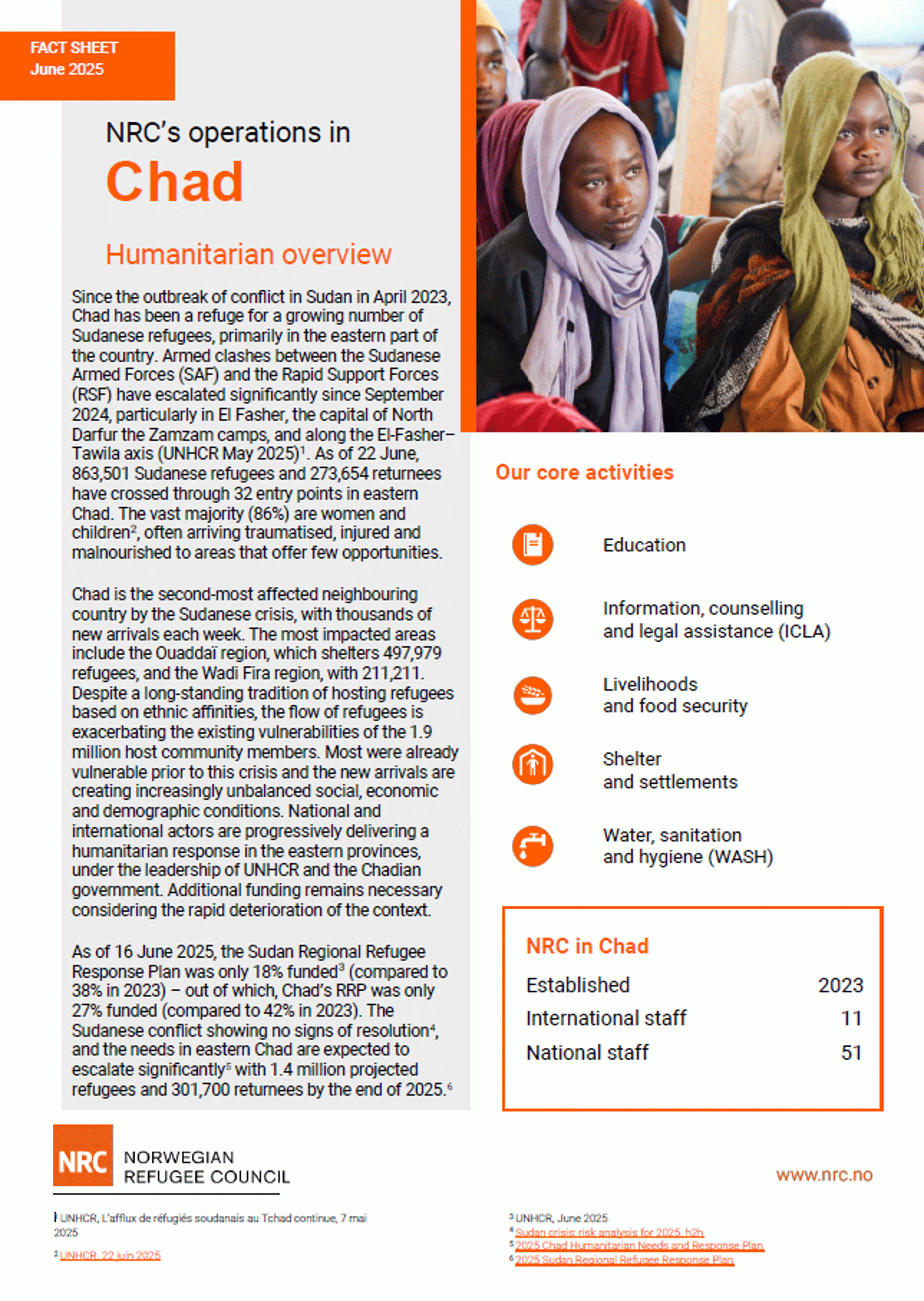 NRC Chad | Fact sheet | NRC