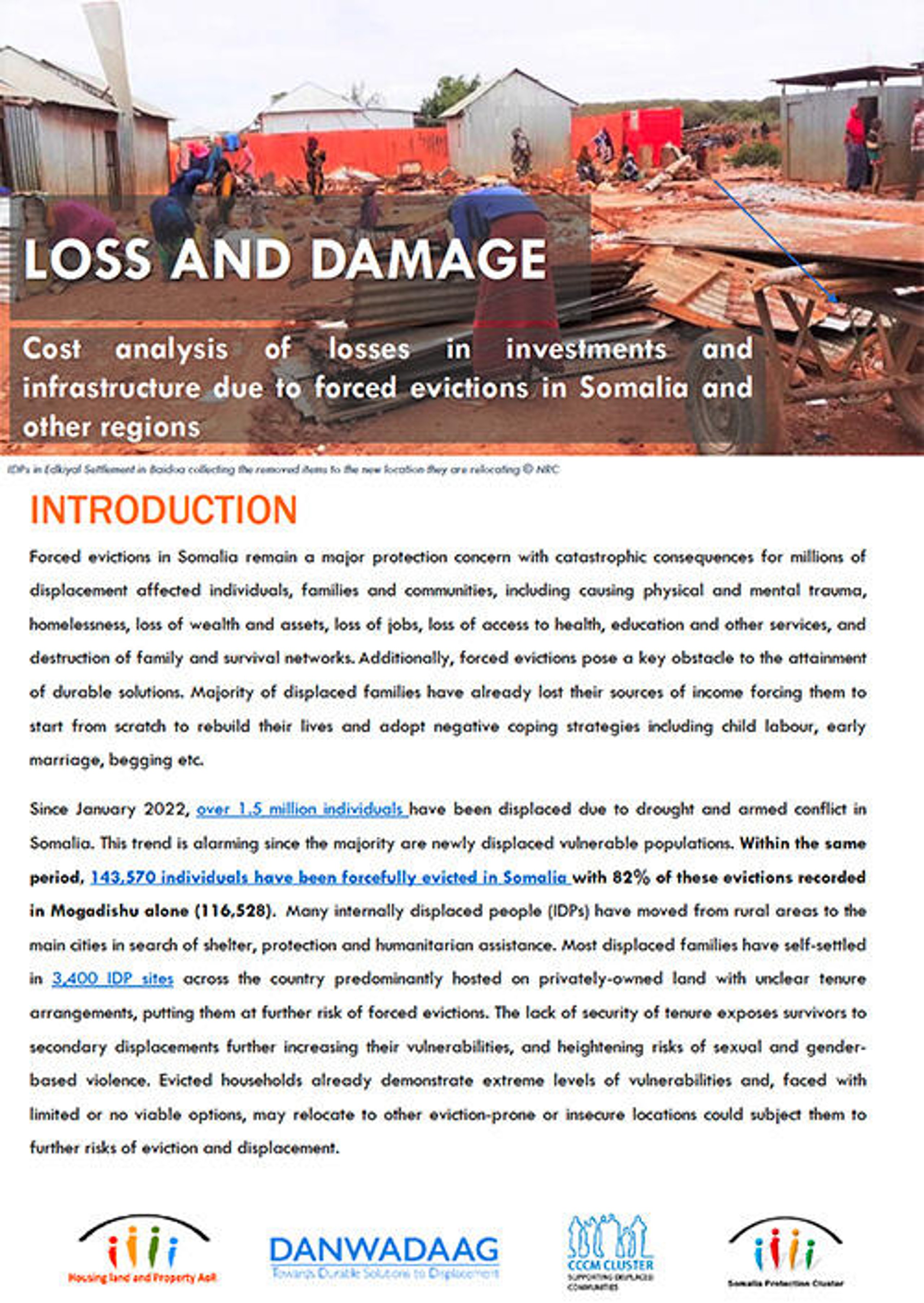 Loss and damage - Cost analysis of losses in investments and ...