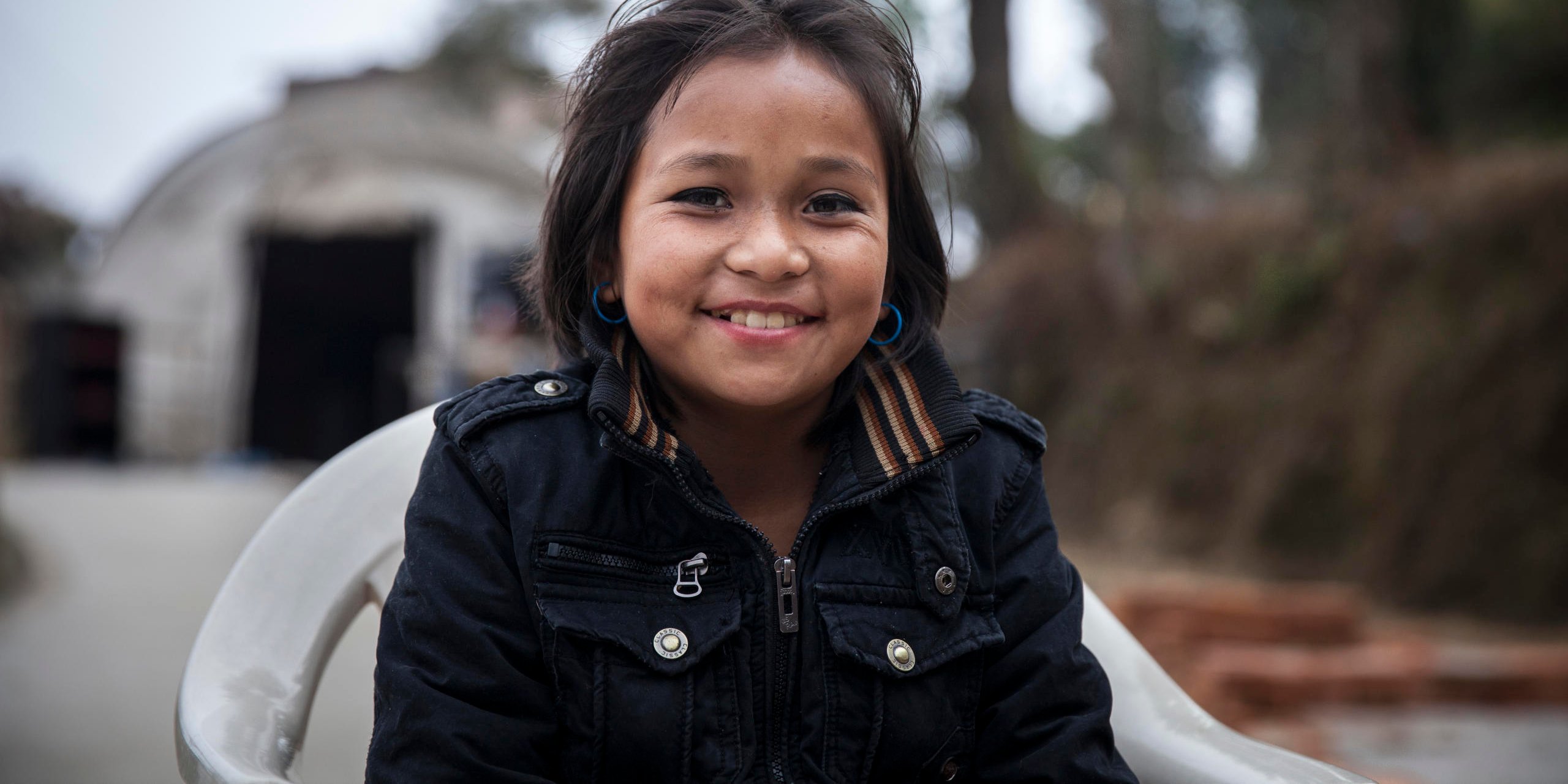 Yangmo Tamang (12) lost her ability to walk when a rock hit her on the head during the 2015 earthquake in Nepal. After one month's active physiotherapy at the Injury Rehabilitation Unit in Chautara, she is now able to walk again and on her way to recovery.The rehabilitation unit was planned, designed and built by NORCAP experts in camp coordination and camp management. (Photo: NORCAP/Kishor Sharma)