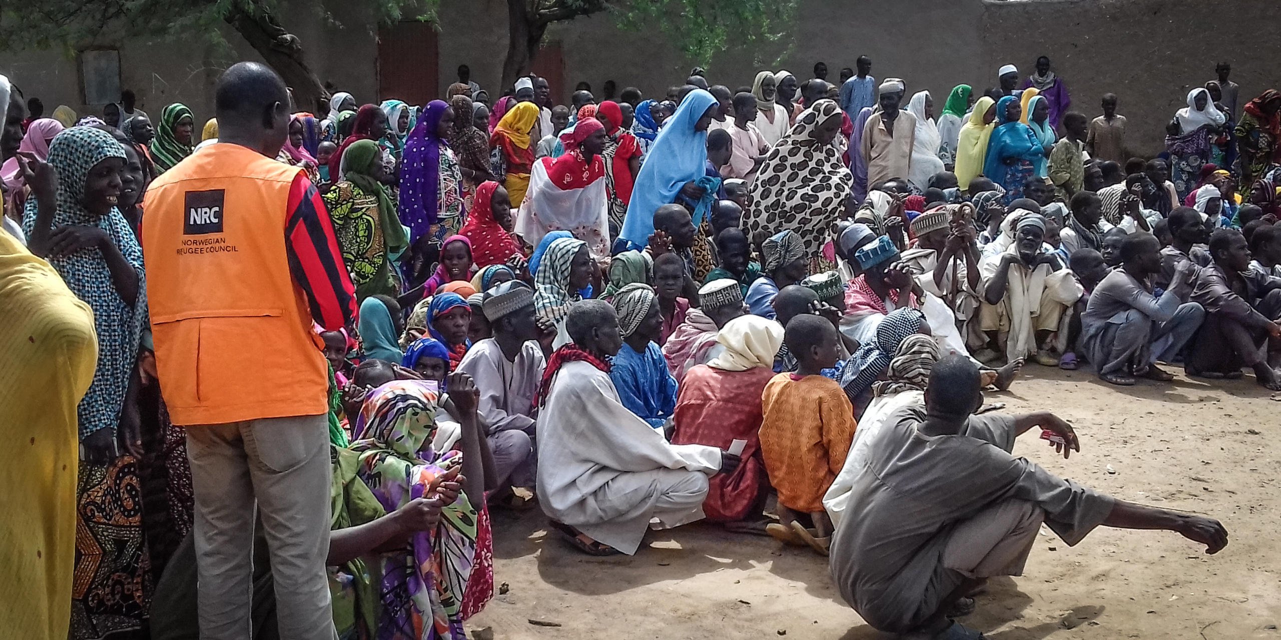 NRC's emergency team is distributing plastic sheeting, rope, hygiene kits, mosquito nets, blankets, sleeping mats and tools for farming to displaced families northeast in Cameroon. Photo: NRC/Philippe Douryan