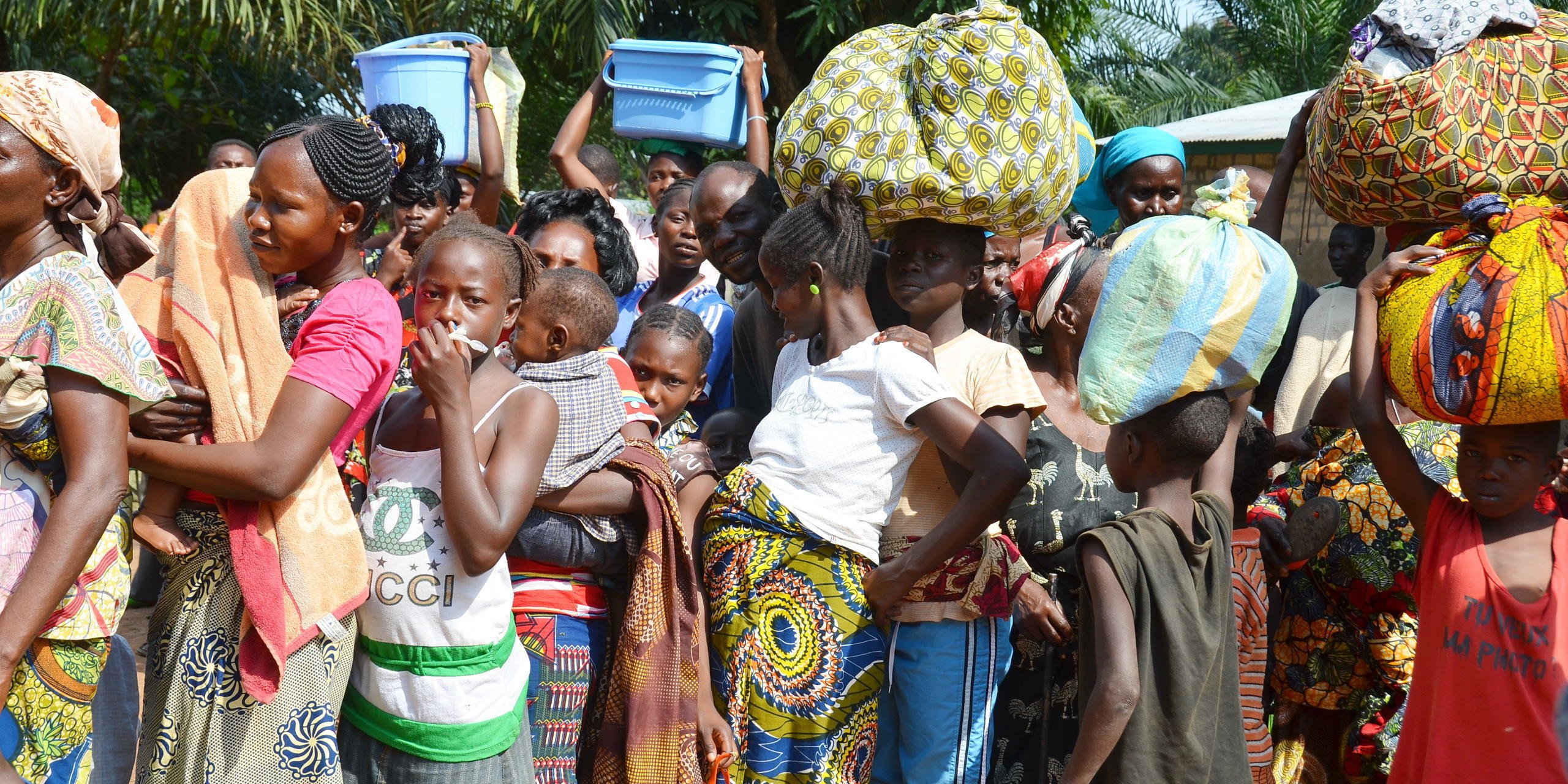 IDPs in Bangui, Central African Republic, following the intensified conflict in December 2013. (Photo: Laurie Wiseberg/ProCap)