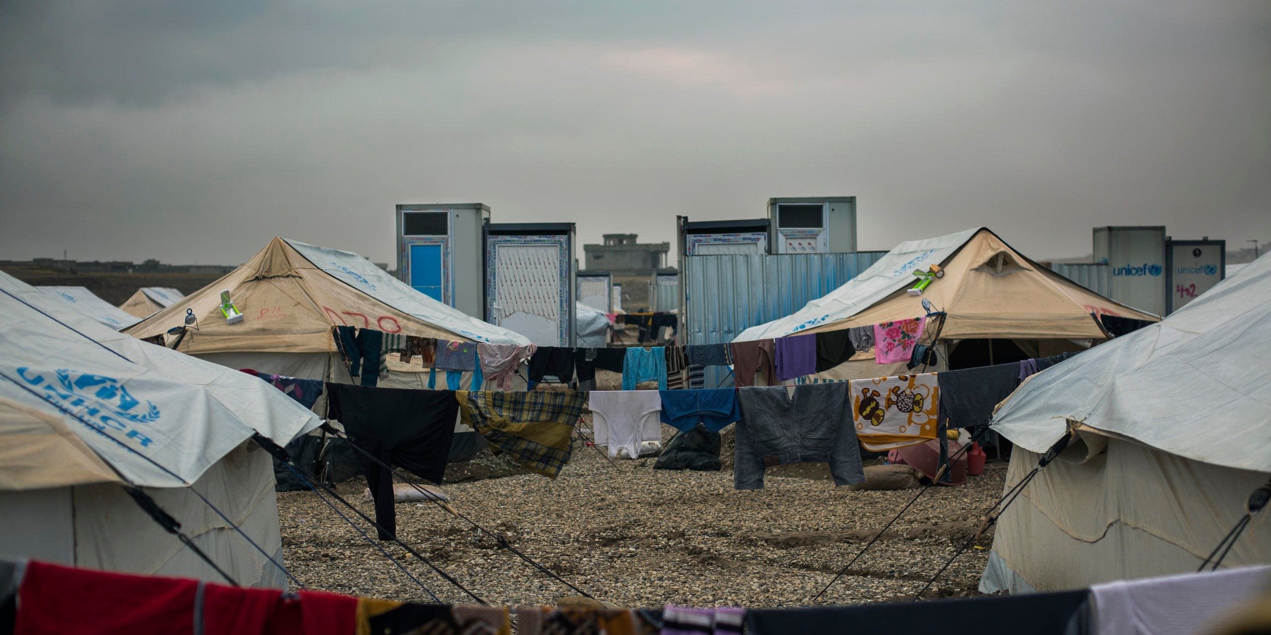 Hasan Sham camp for newly displaced people from Mosul and surrounding areas.
Photo: NRC/Hussein Amri