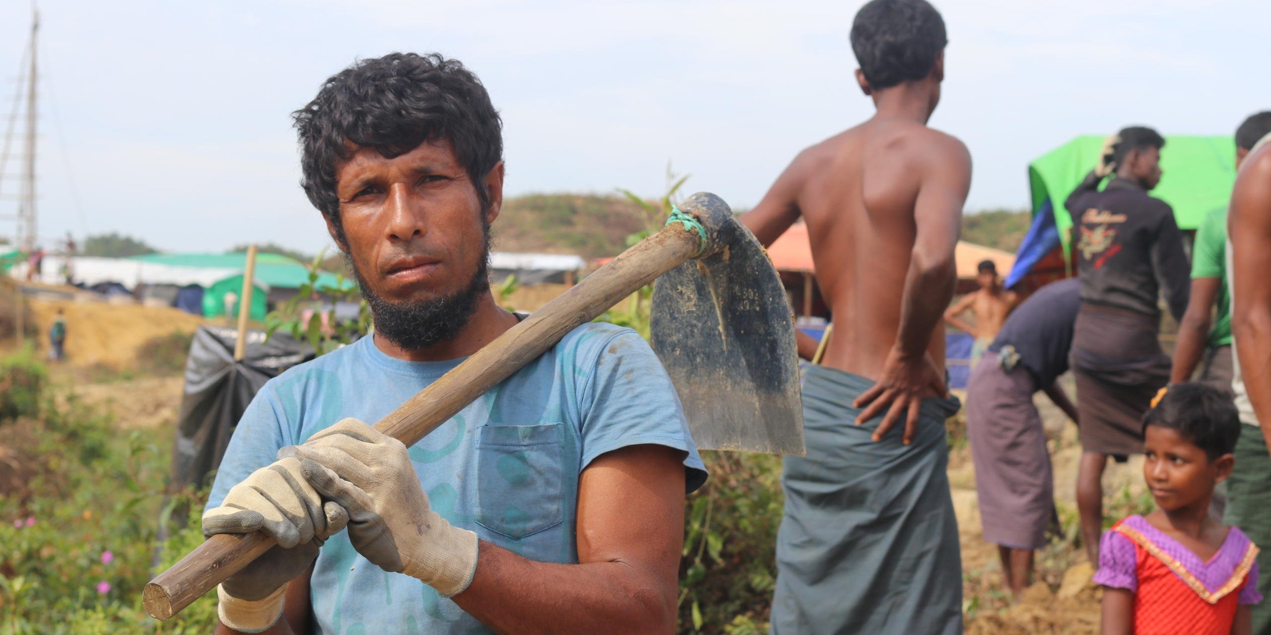 "If the Rohingya can get equality, I will go back. I hope that happens. If not, it is better to stay in Bangladesh", says Faisal*, a day worker in the cash for work programme by IOM. (Photo: Ingrid Prestetun/NRC)