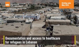 Documentation and access to healthcare for refugees in Lebanon - briefing note, May 2020