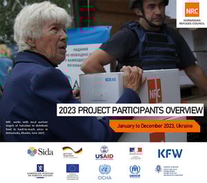 Front page of the "2023 project participants overview for Ukraine."