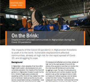 On the Brink: Displacement-affected communities in Afghanistan during the Covid-19 pandemic