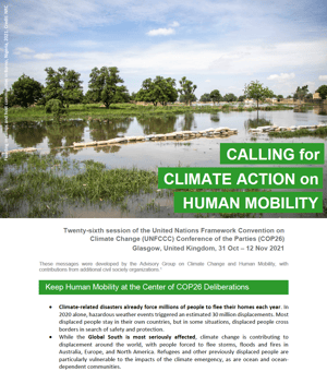 Key Messages ahead of COP26