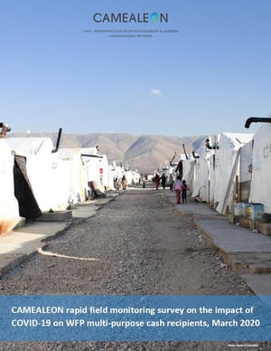 CAMEALEON rapid field monitoring survey on the impact of Covid-19 on cash recipients