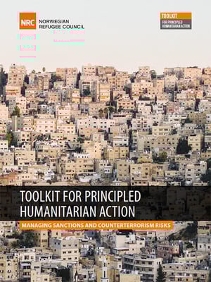 Front page of the report "Toolkit for principled humanitarian action: managing sanctions and counterterrorism risks".