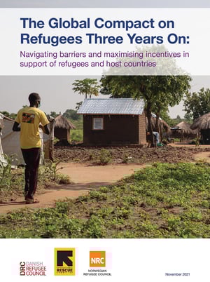 Front page of the report 'The Global Compact on Refugees Three Years On'