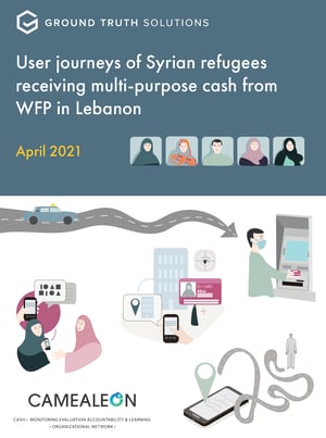User journeys of Syrian refugees receiving multi-purpose cash from WFP in Lebanon.