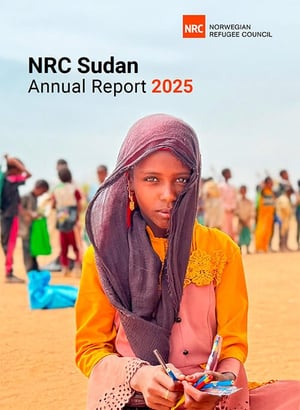 Front page of "NRC Sudan Annual Report 2025".