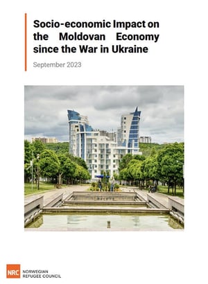 Front page of the report "Socio-economic impact on the Moldovan economy since the war in Ukraine".