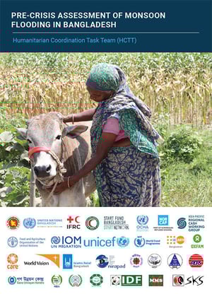 Front page of the report "Pre-crisis assessment of monsoon flooding in Bangladesh."