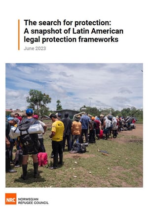 Front page of the report "The search for protection: A snapshot of Latin American legal protection frameworks"