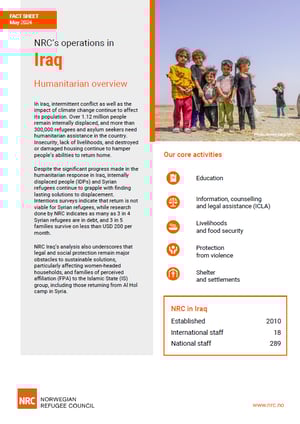 Fact sheet: NRC in Iraq 2024