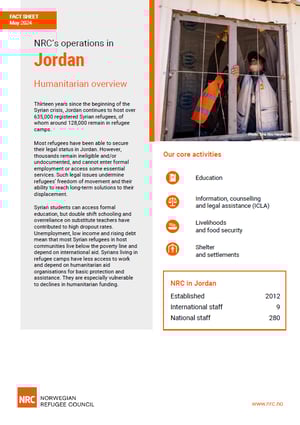 Fact sheet: NRC in Jordan 2024