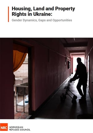 Front page of the report "Housing, land and property rights in Ukraine: Gender Dynamics, Gaps and Opportunities".