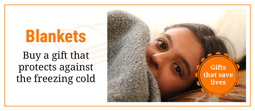 Blankets: Buy a gift that protects against the freezing cold.