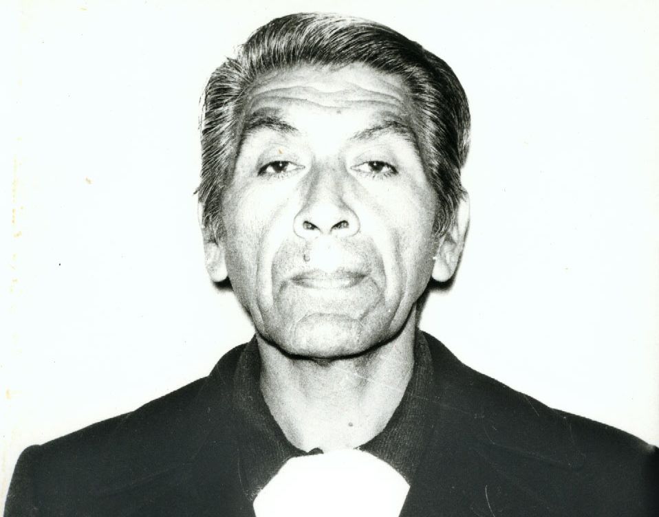 A passport photo of Alfredo Zamudio Concha (1928–1998), Alfredo’s father.