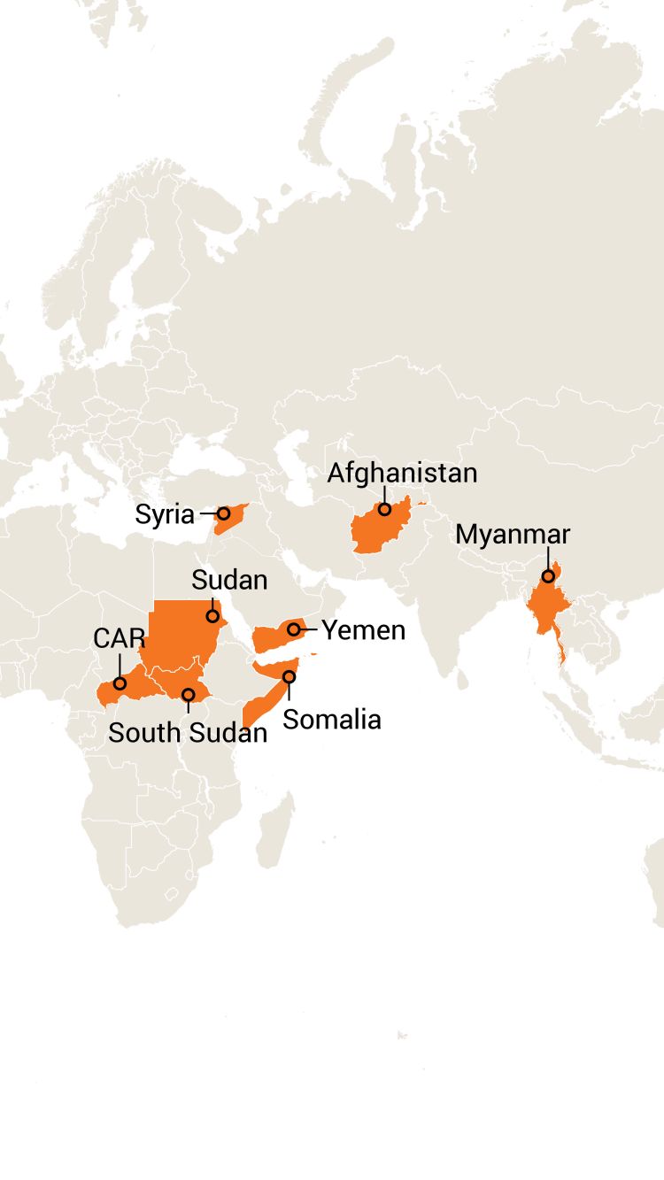 child soldiers map